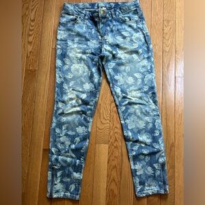 Floral jeans